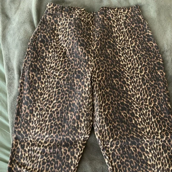 Vixen by Micheline Pitt Leopard Print Pants - Picture 3 of 5